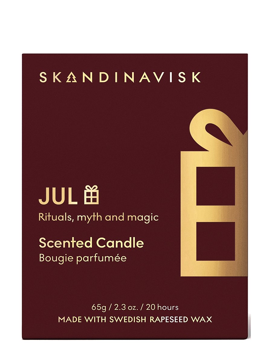 Skandinavisk - JUL Gold Symbol Scented Candle 65g - above 500kr - merlot red - 2