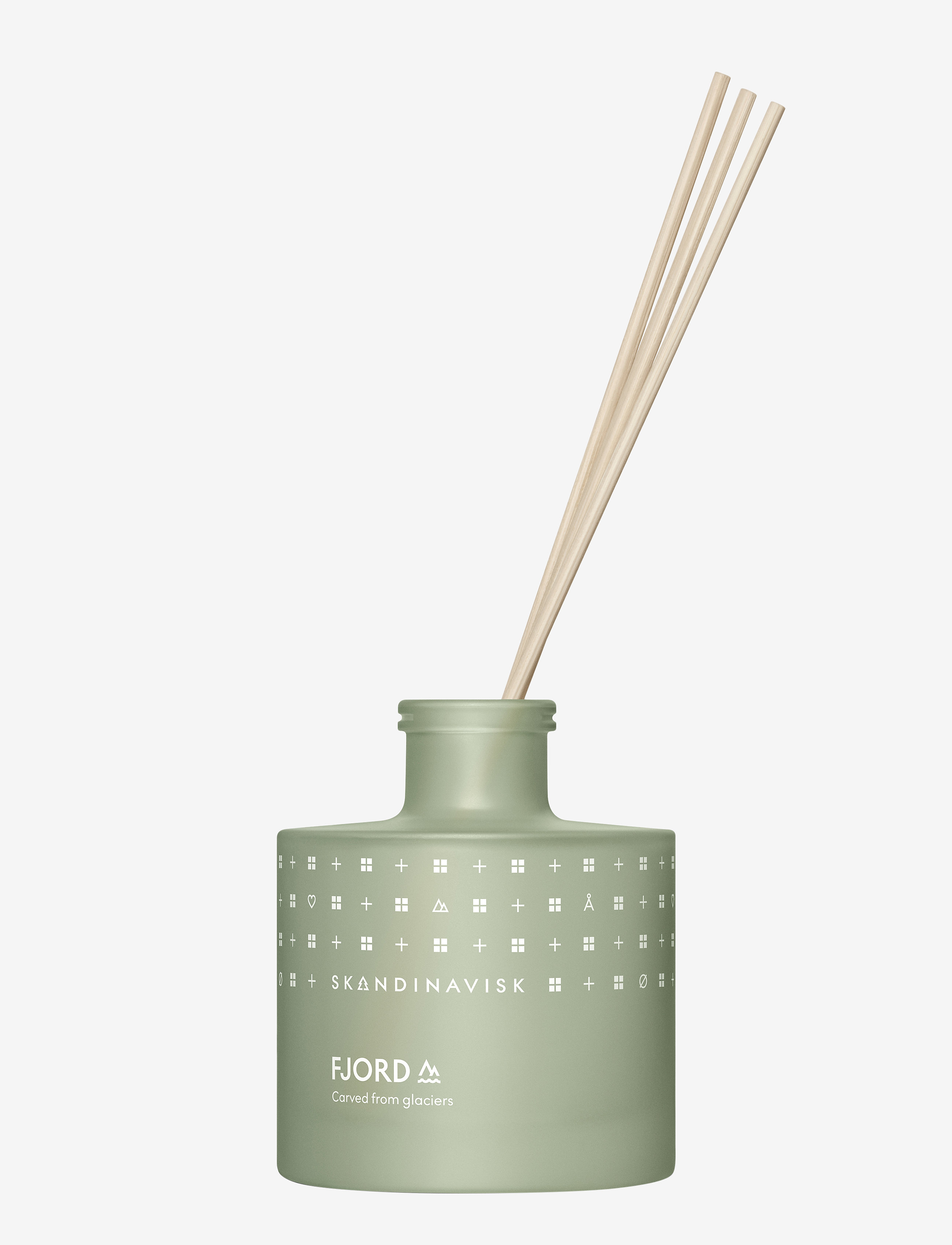 Skandinavisk FJORD Reed diffuser 200ml - Hubased rõivad - FJORD GREEN / clear