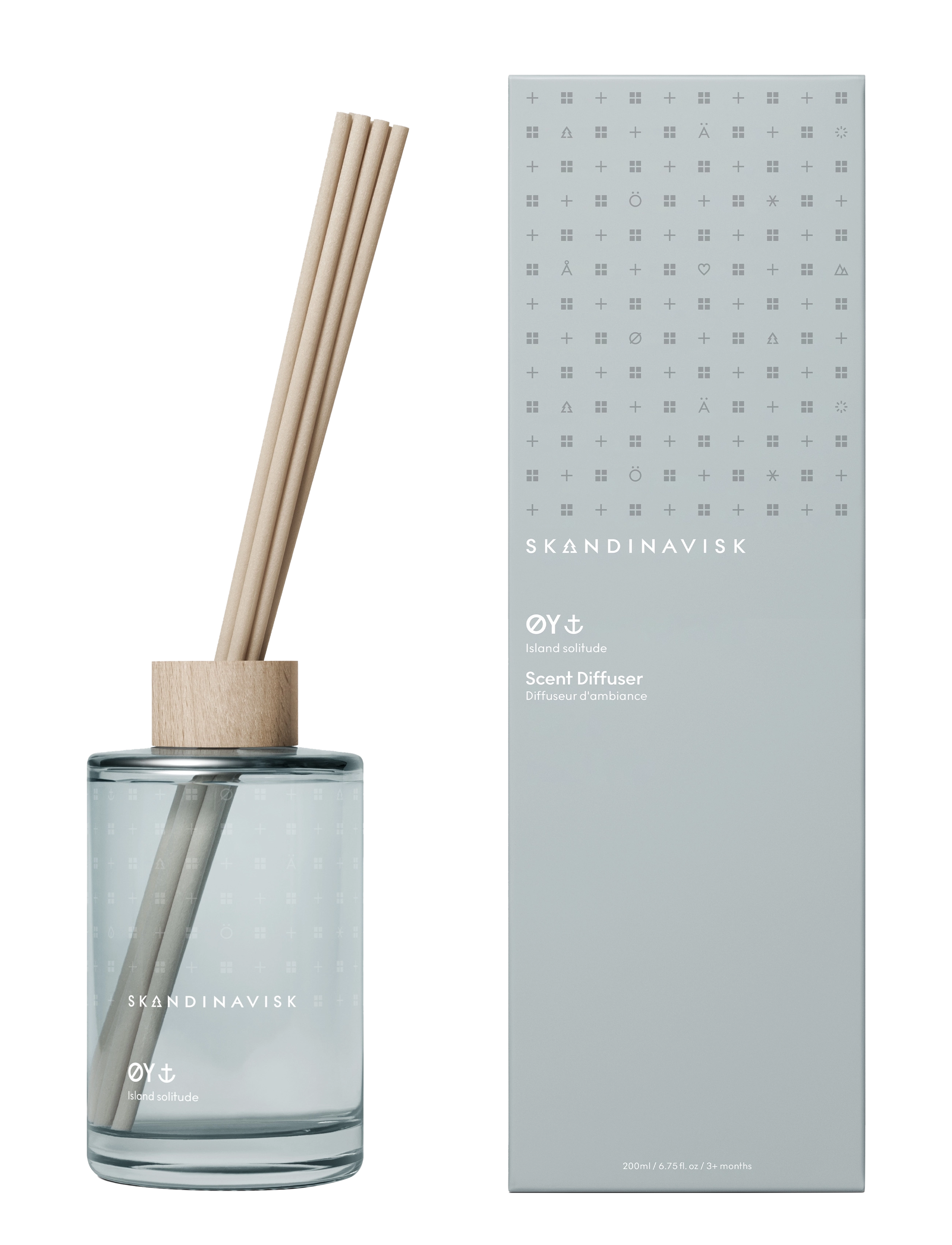 Skandinavisk Scent Diffuser Øy, Duftdiffuser, Blå, Str: 200 ml