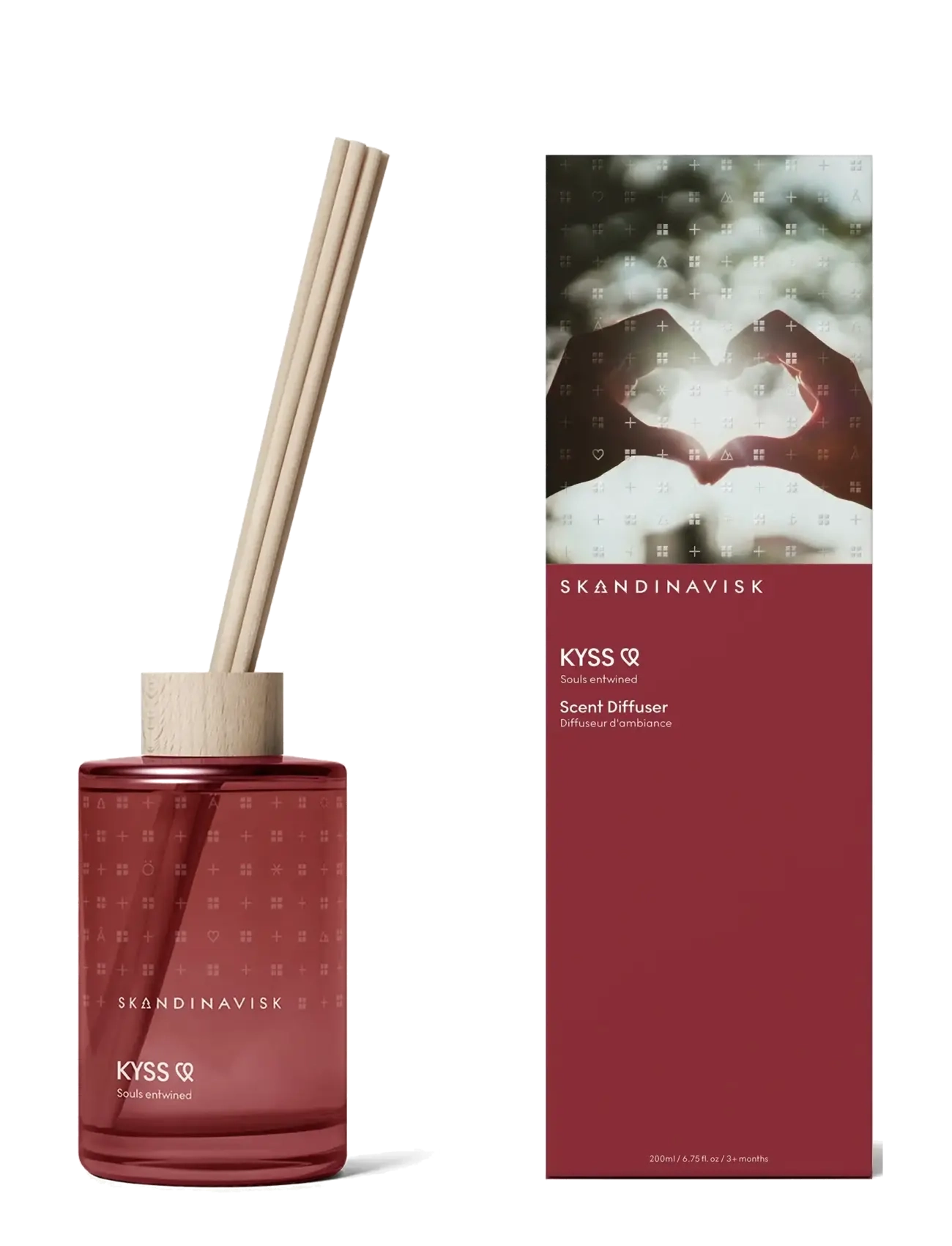 Skandinavisk KYSS Scent Diffuser 200ml - Pakkumised - WARM LOVE RED / burgundy
