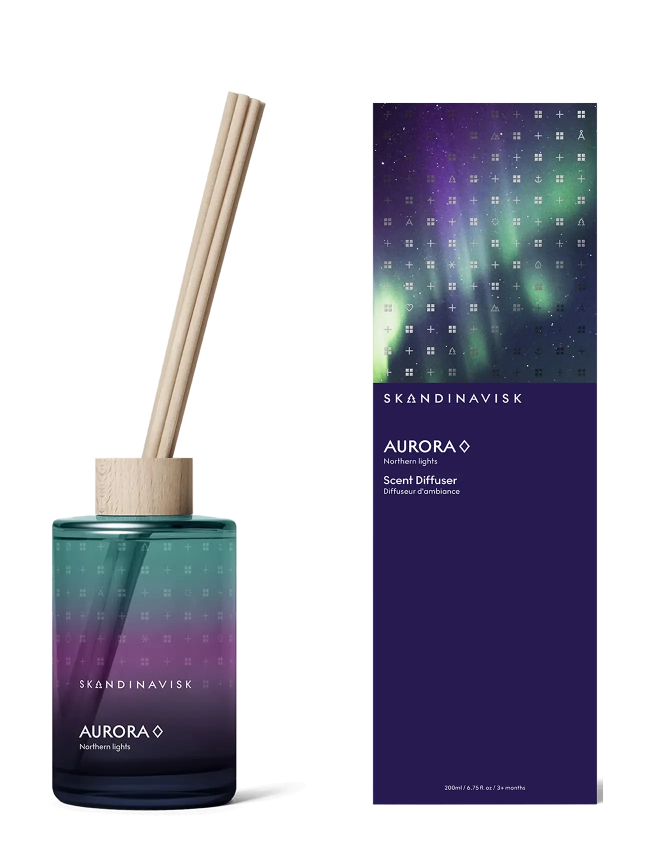 Skandinavisk - AURORA Scent Diffuser 200ml - kvapų difuzoriai - aurora blue sky - 2