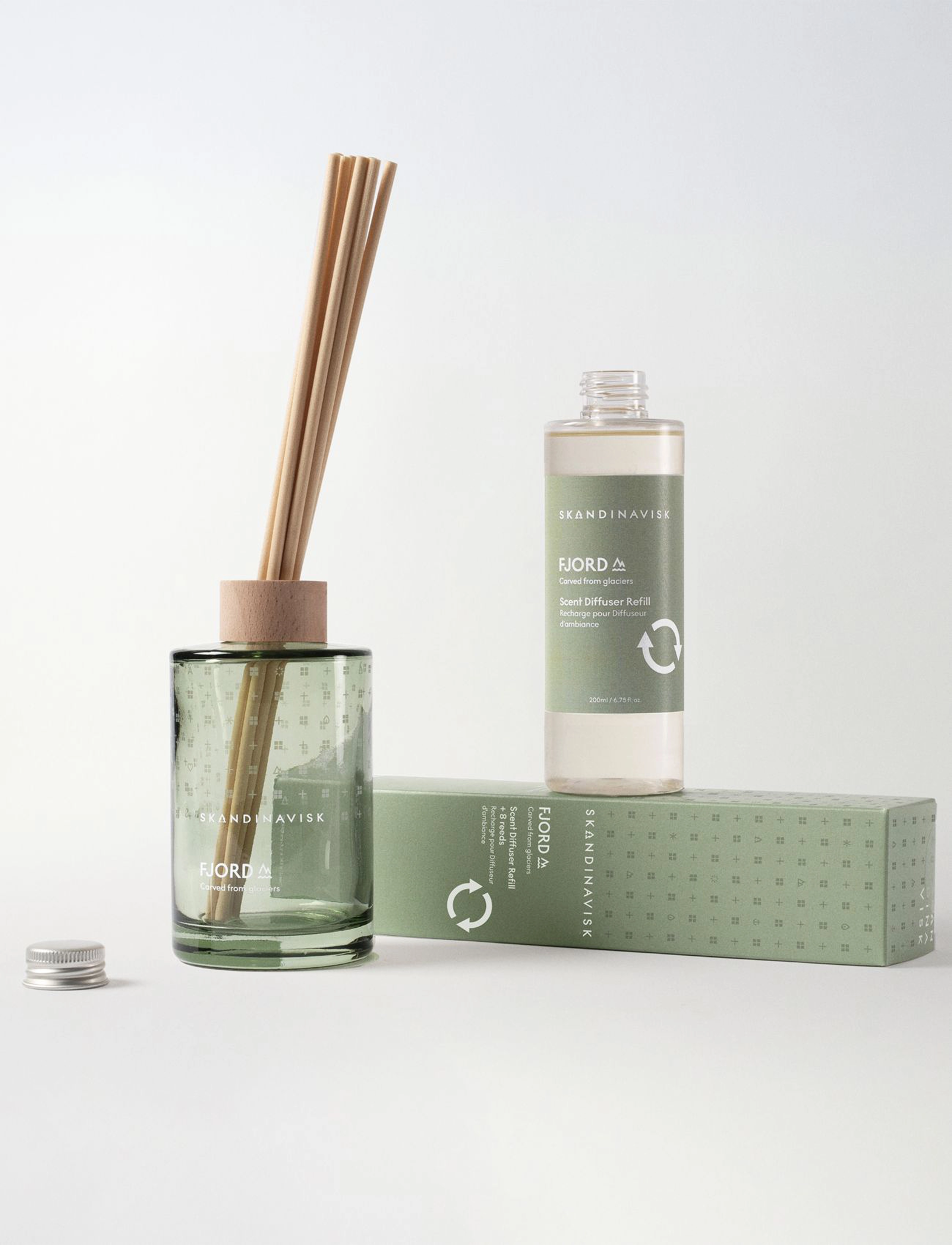 Skandinavisk Scent Diffuser Refill Fjord, 200 ml, Green, Hjem > Duftspredere, Dame