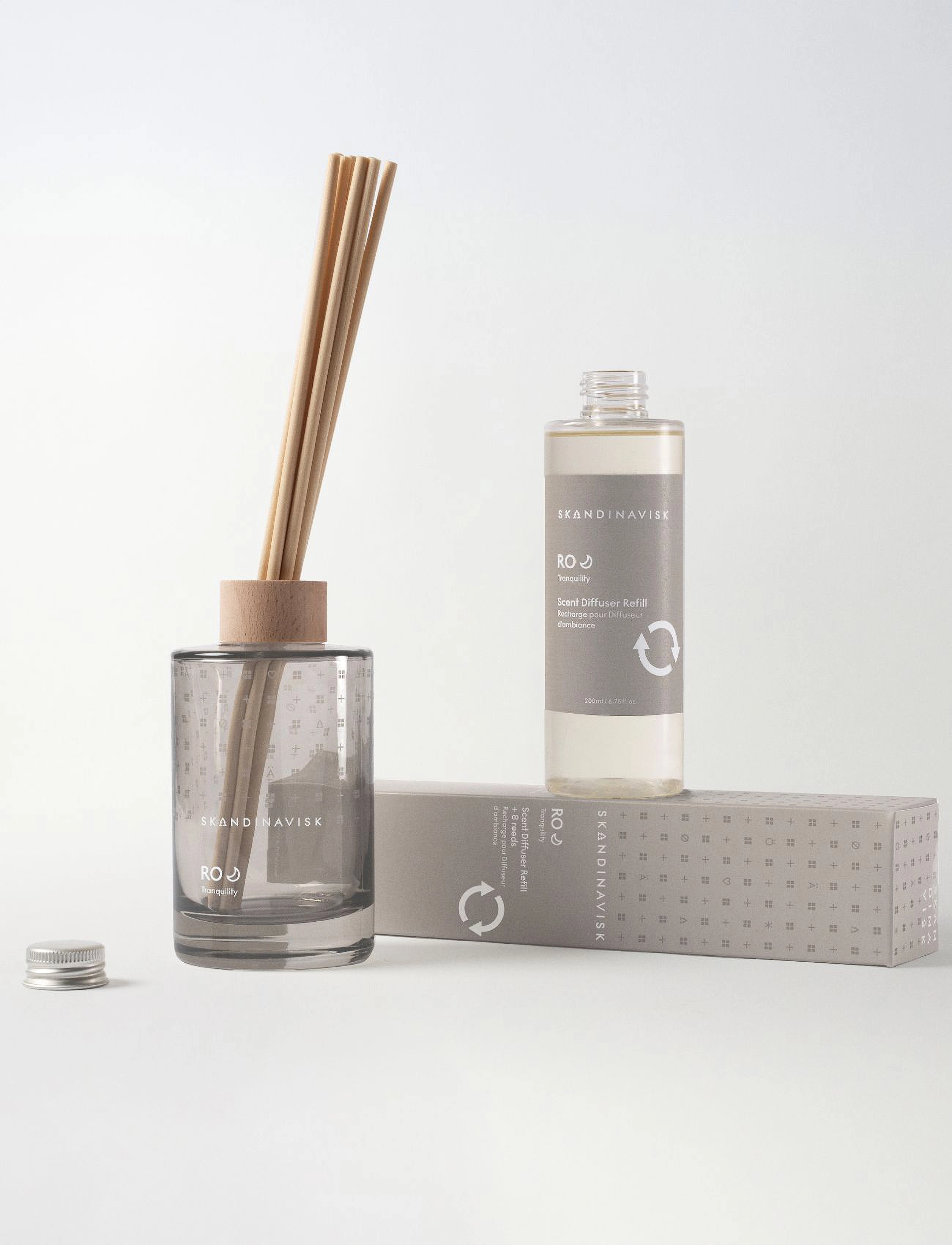 Skandinavisk Scent Diffuser Refill Ro, 200 ml, Grey, Hjem > Duftspredere, Dame