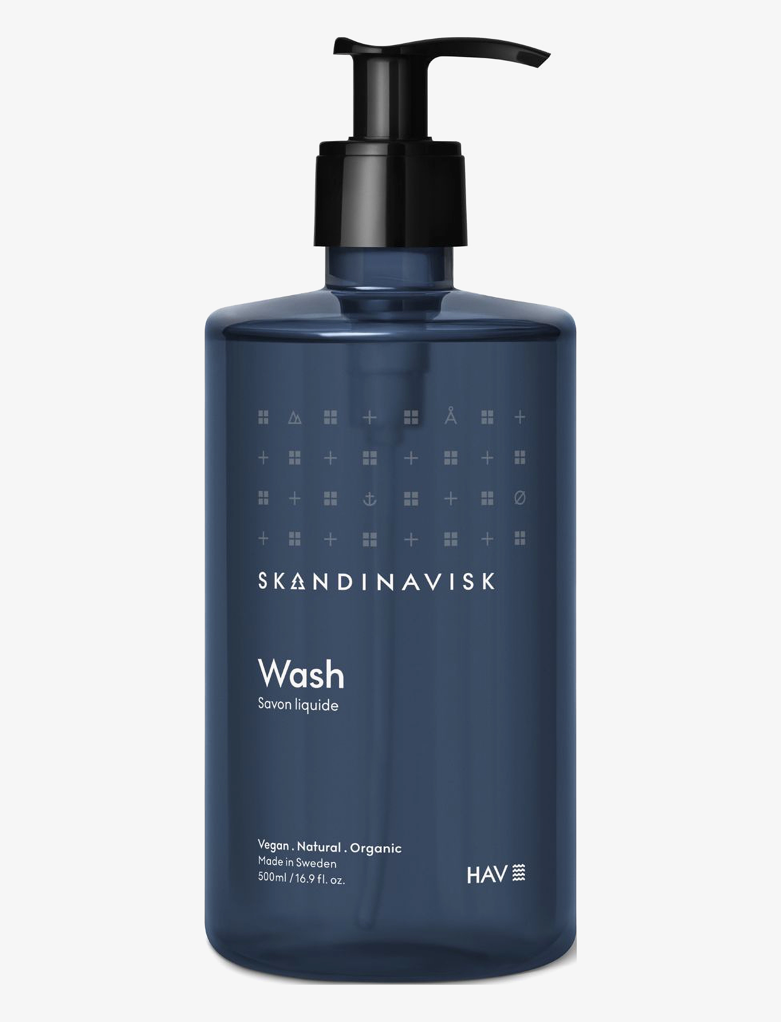 Skandinavisk Wash HAV 500ml - Shower gel & Bruseolier - DEEP BLUE / clear