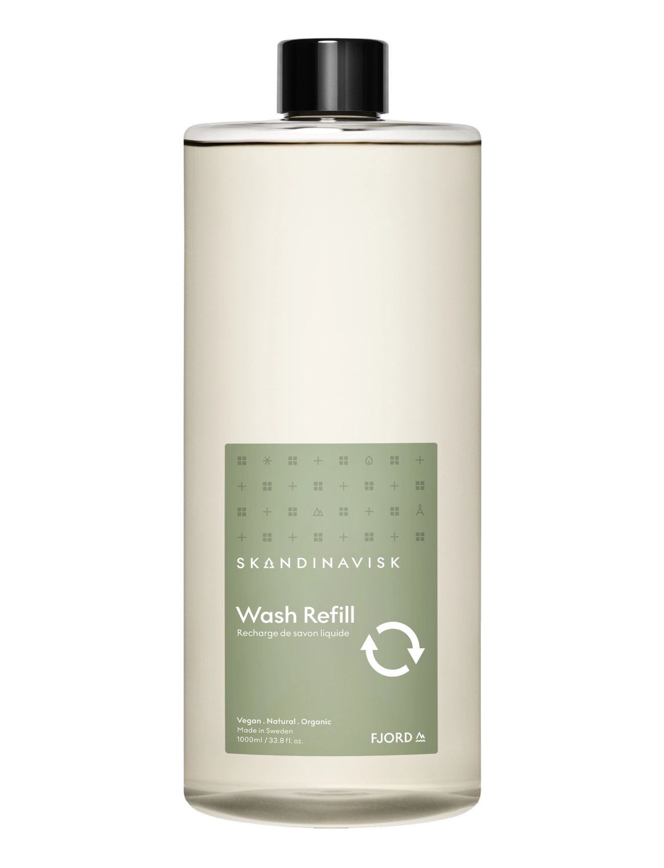 Skandinavisk FJORD Wash Refill 1000ml - Handvård - FJORD GREEN / clear