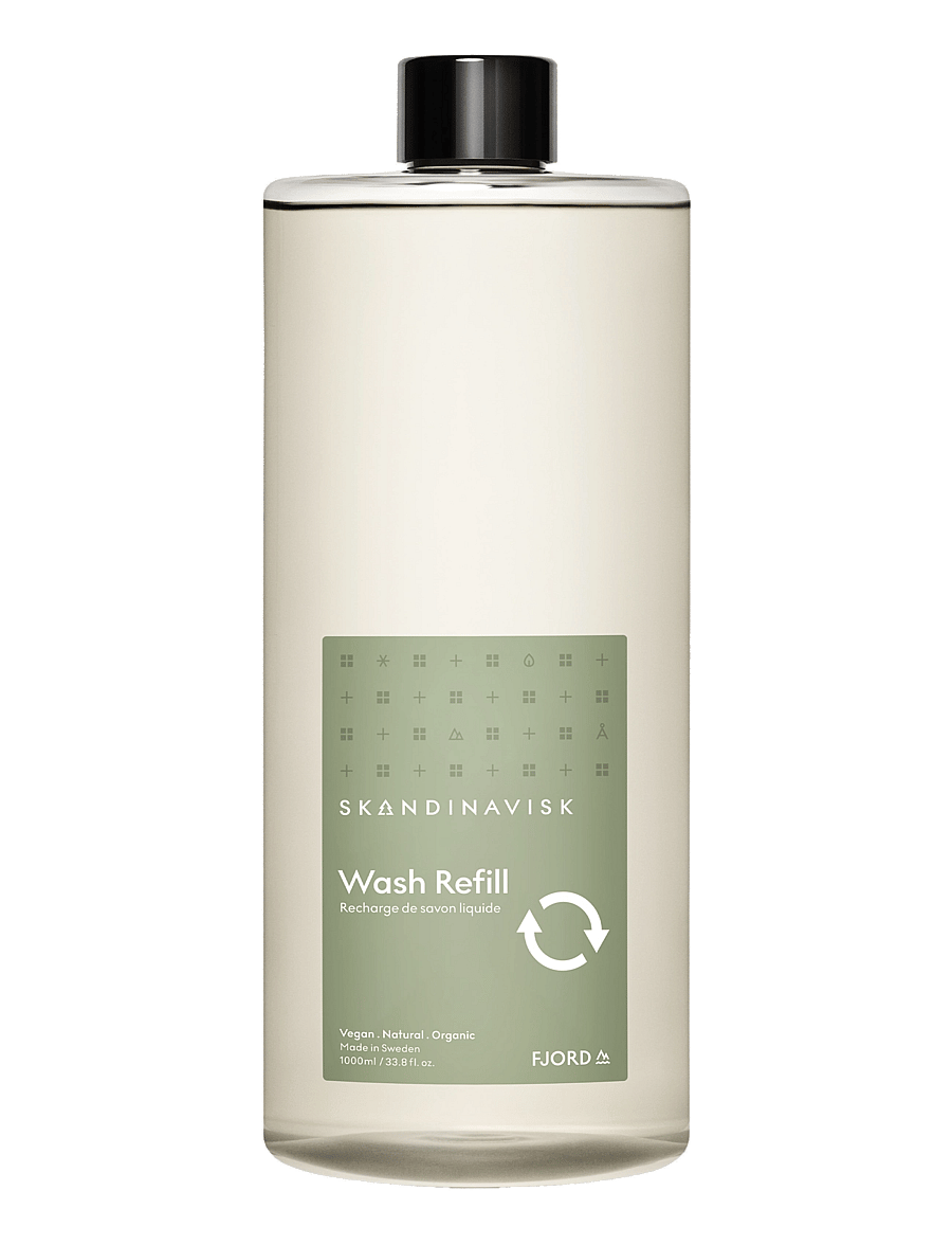 Skandinavisk - FJORD Wash Refill 1000ml - käteseebi täitepakid - fjord green - 0