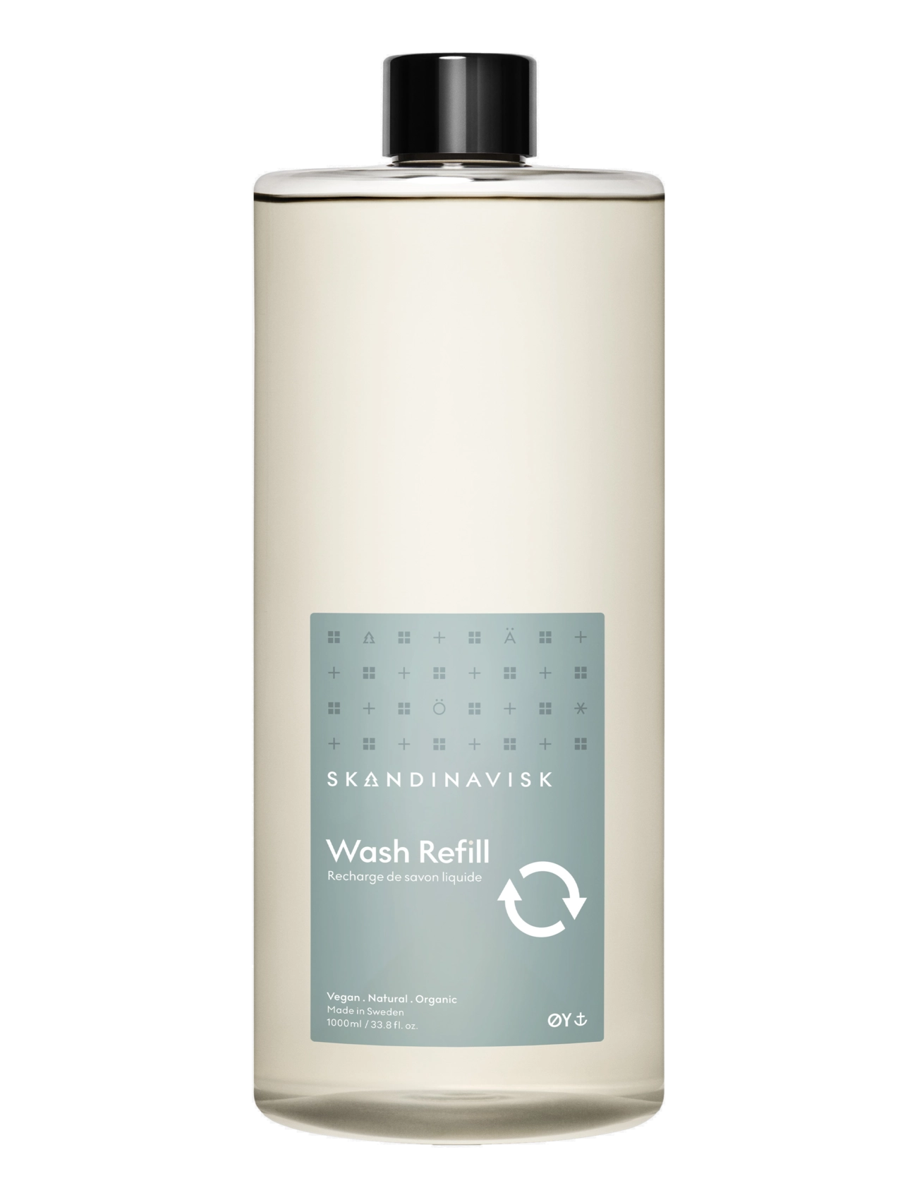 Skandinavisk ØY Wash Refill 1000ml - Sæber & Håndcremer - POWDER BLUE / clear