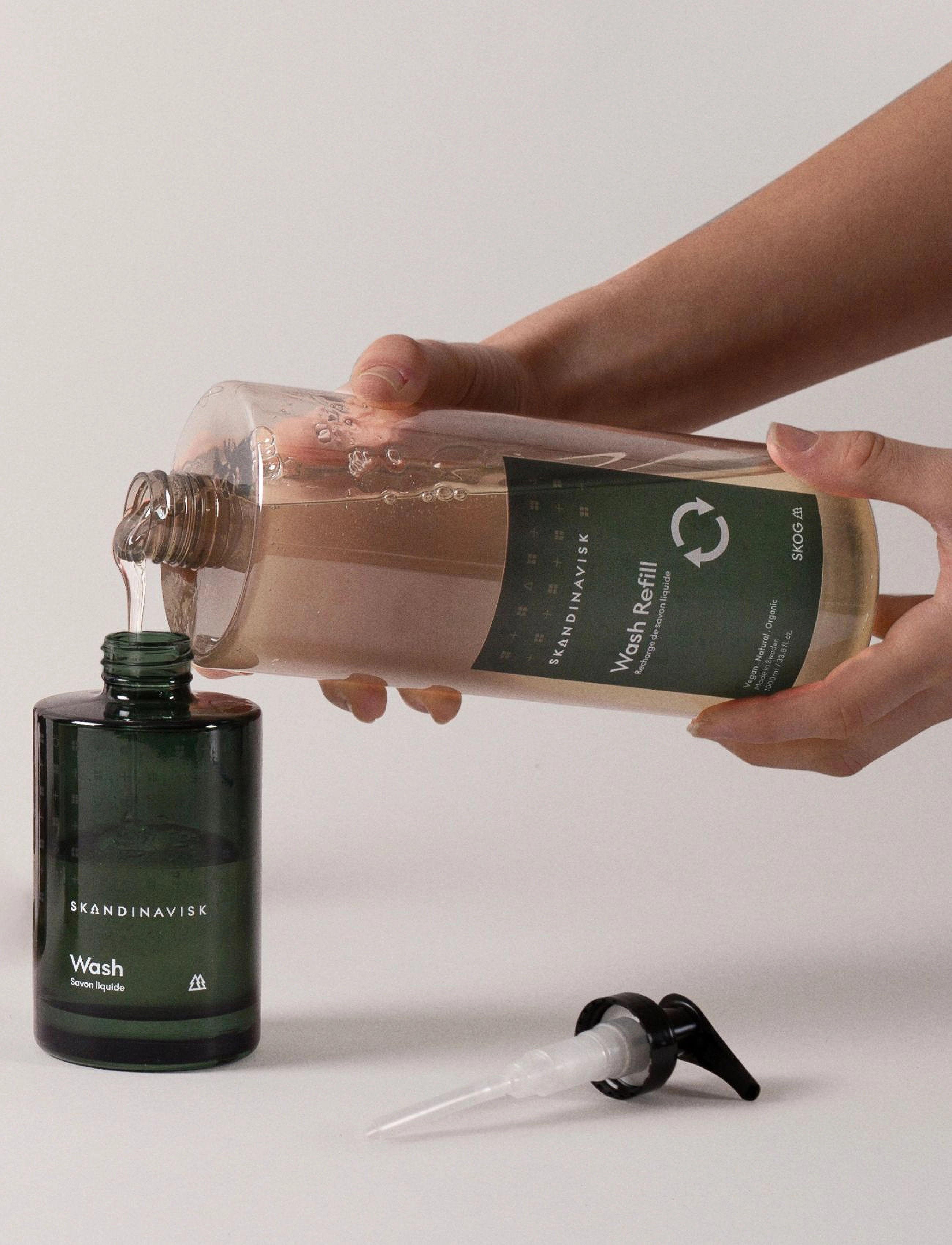 Skandinavisk Wash Refill Skog 1L, 1 l, Nude, Håndsæbe > Håndvask Refill, Dame
