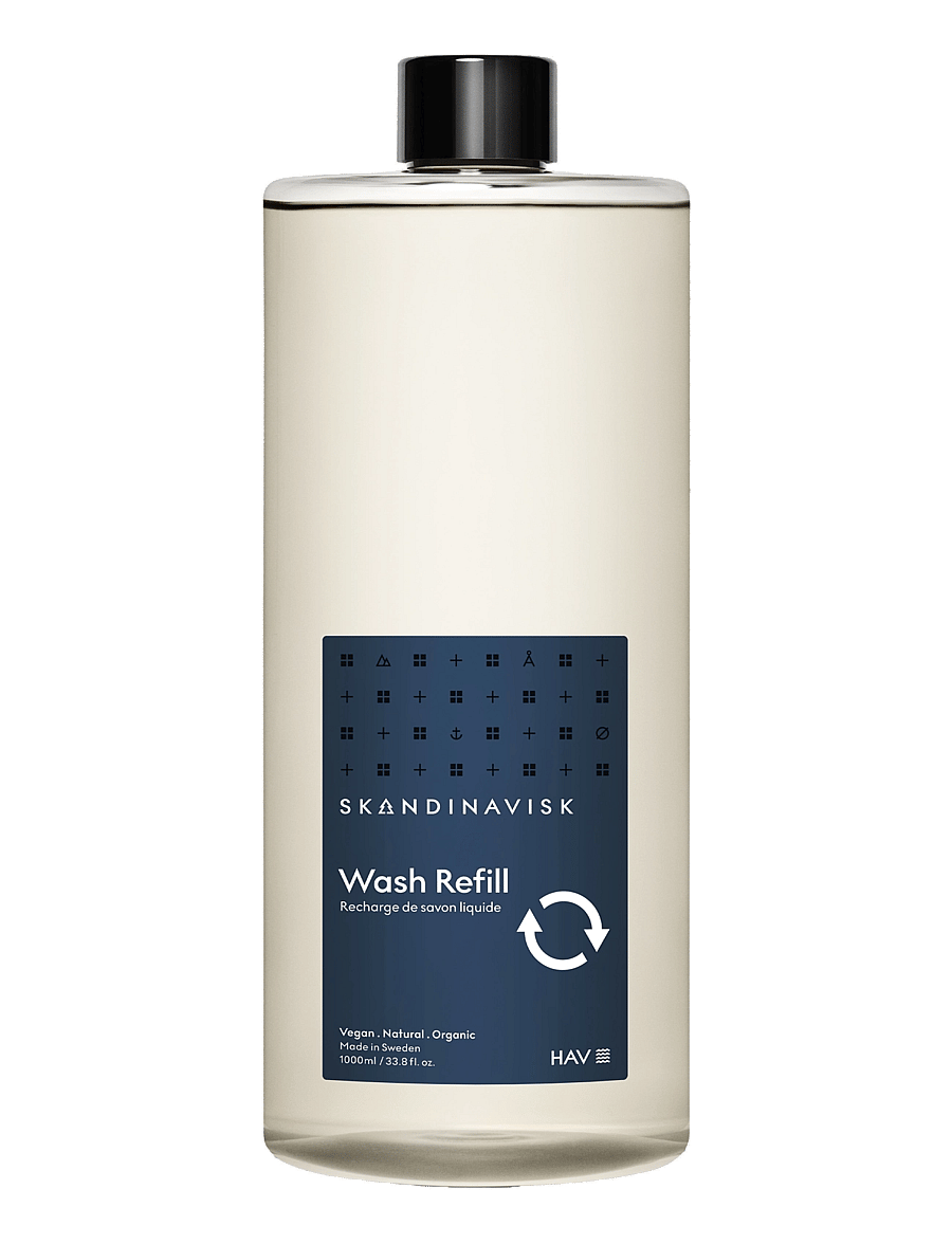 Skandinavisk - HAV Wash Refill 1000ml - käteseebi täitepakid - deep blue - 0