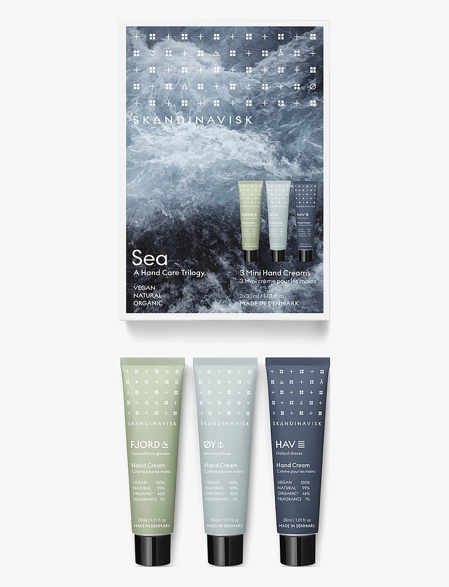 Skandinavisk - SEA Mini Hand Cream Giftset 30ml x 3 (FJORD, ØY, HAV) - kätekreemid - multi - 0