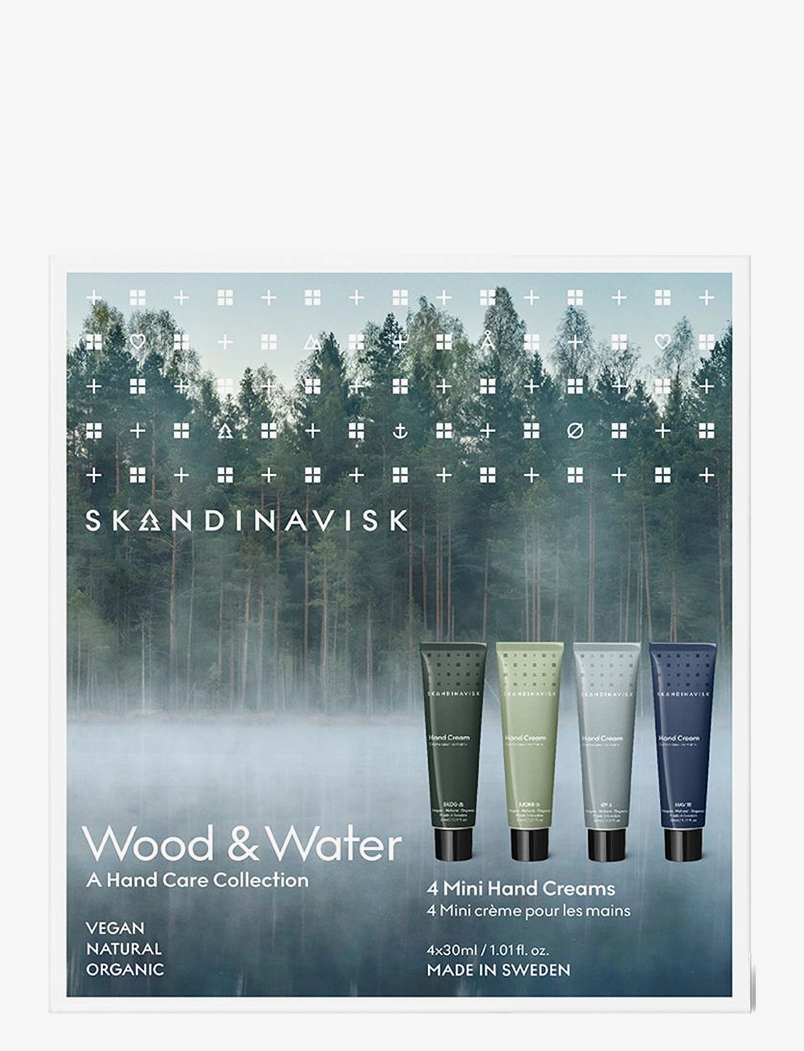 Skandinavisk - Wood & Water Mini Handcream Giftset (30mlx 4) - til ham - multicolor - 2