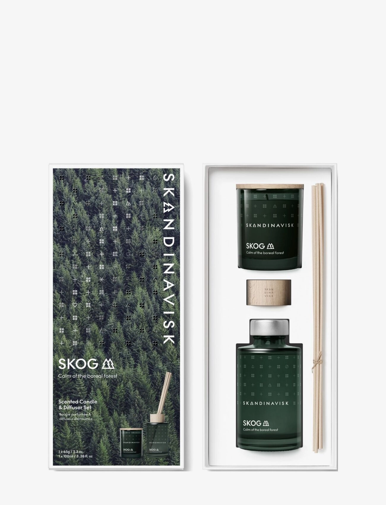Skandinavisk Skog Scented Candle & Diffuser Set, Scented Candles, Nude, Str: ONE SIZE