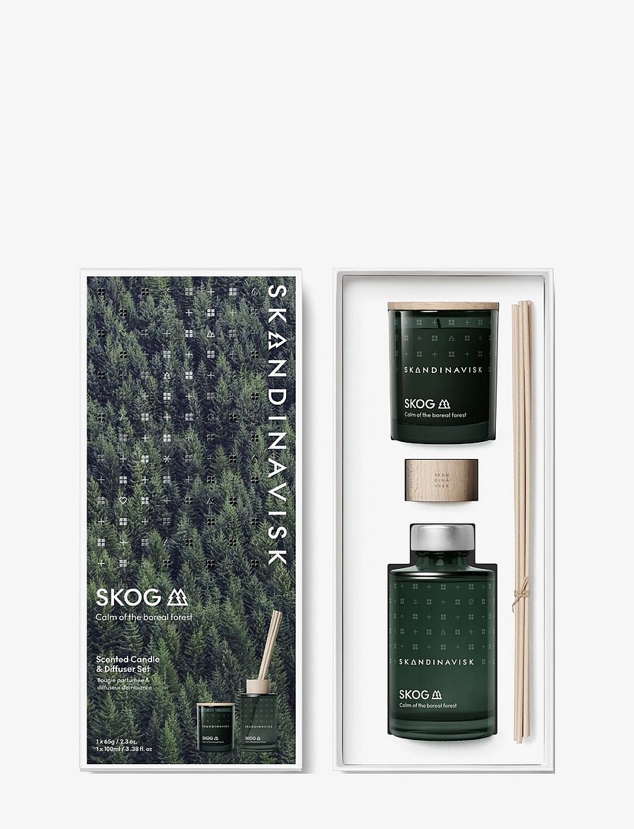 Skandinavisk - SKOG Scented Candle & Diffuser Set - above 500kr - forest green - 1