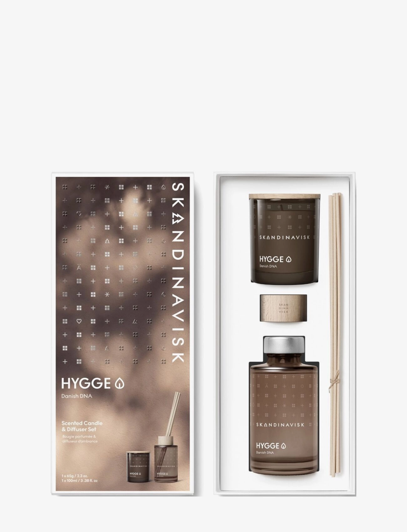 Skandinavisk Hygge Scented Candle & Diffuser Set, Scented Candles, Brun, Str: ONE SIZE