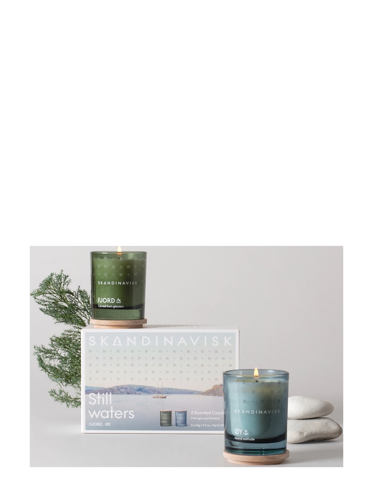 Skandinavisk - Still Waters Scented Candle Giftset (FJORD & ØY) - mellem 200-500 kr - multicolor - 1