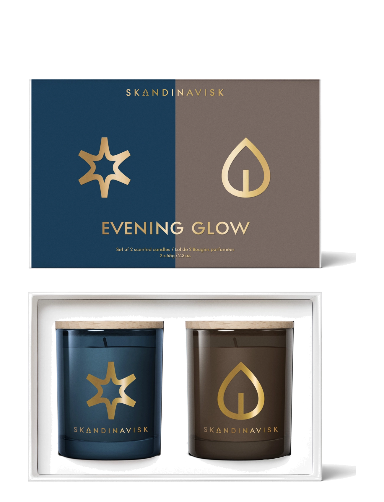 Skandinavisk EVENING GLOW Scented Candle Giftset 65g x 2 - Kodulõhnastajad - MULTICOLOR / multi