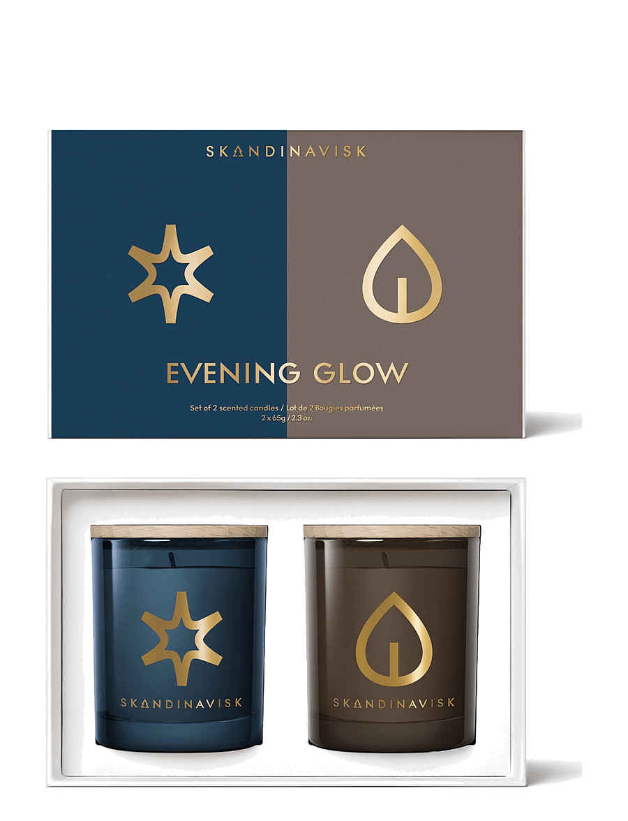 Skandinavisk - EVENING GLOW Scented Candle Giftset 65g x 2 - giftset - multicolor - 1