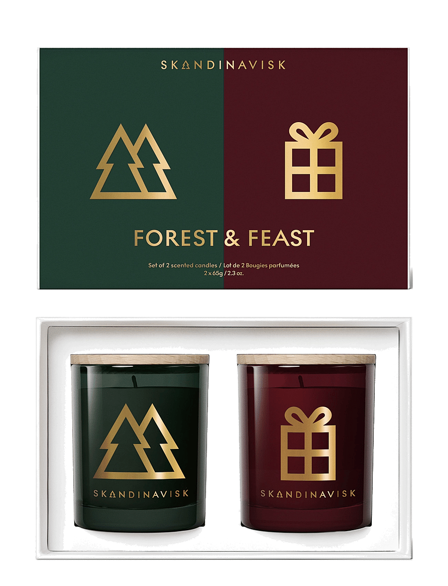 Skandinavisk - FOREST & FEAST Scented Candle Giftset 65g x 2 - multicolor - 1