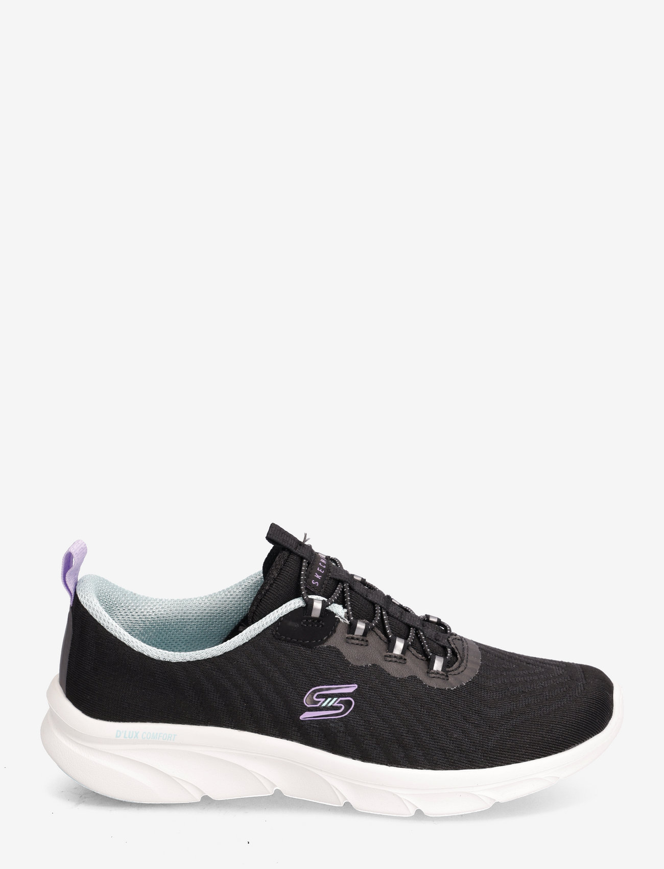 Skechers - Womens D'Lux Comfort - Easy Street - low top sneakers - bkw black white - 1