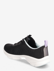 Skechers - Womens D'Lux Comfort - Easy Street - lave sneakers - bkw black white - 2