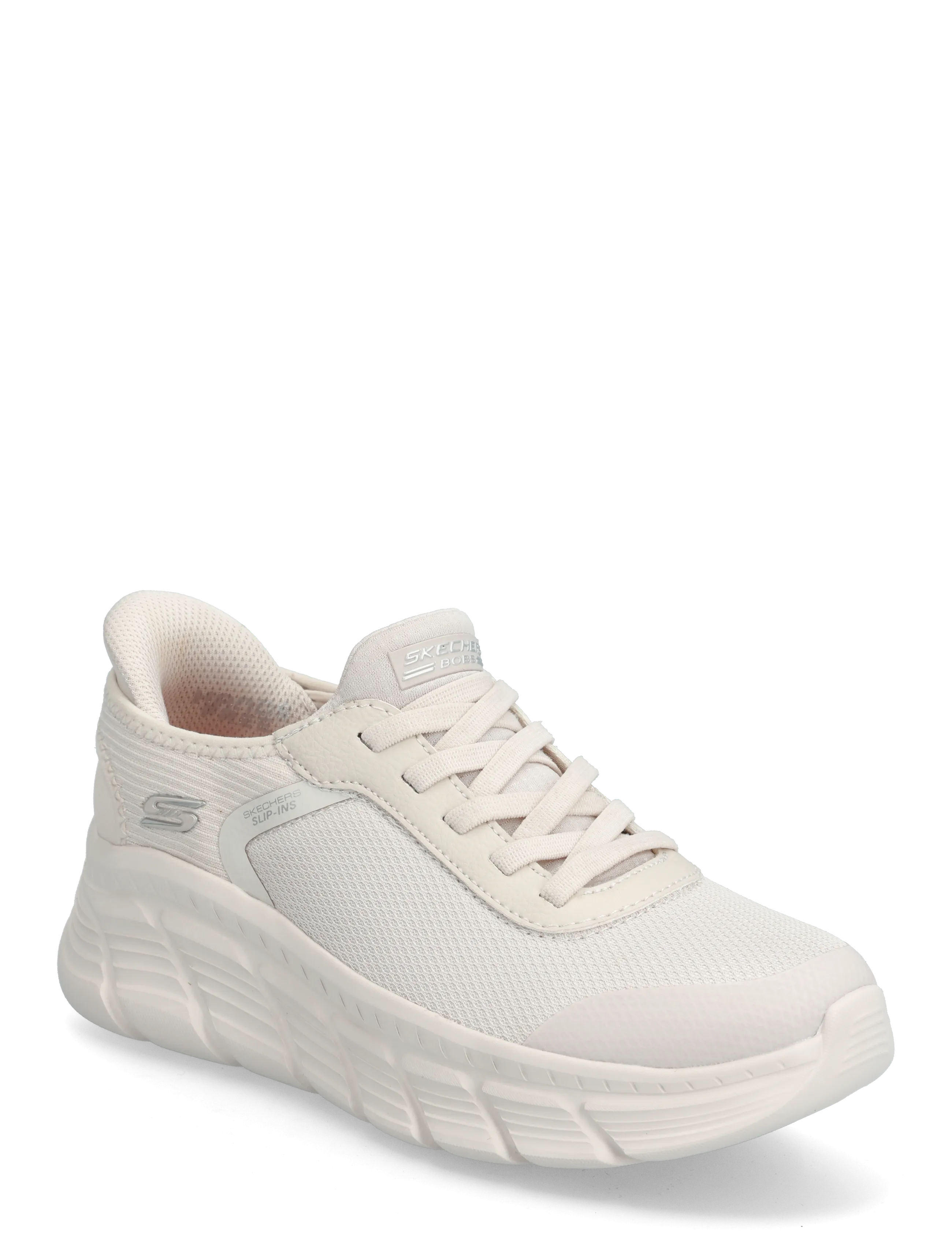 Skechers BOBS B FLEX HI - LINEAR FORCE - Slip-on sneakers - WHT / cream