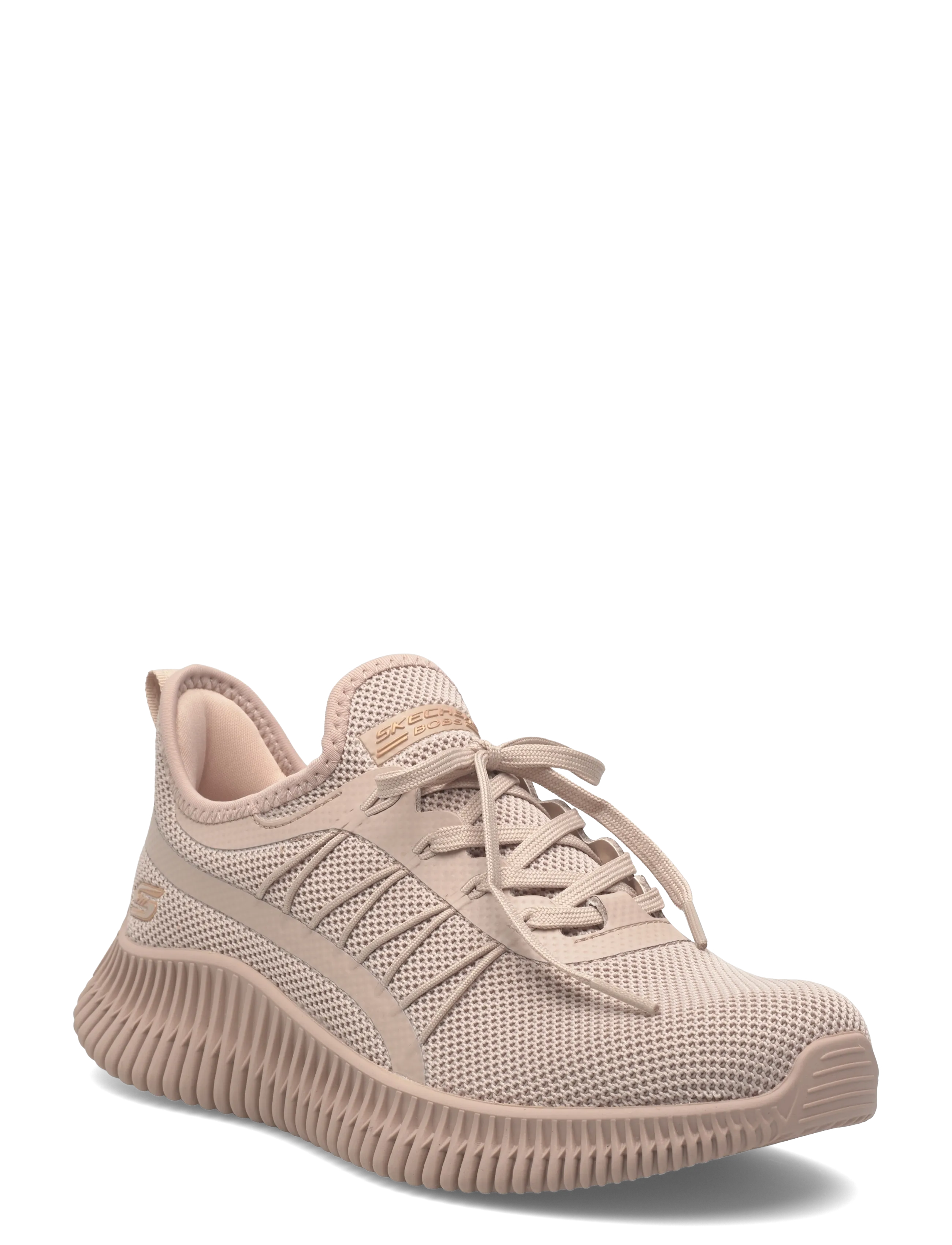 Skechers Bobs Geo-New Aesthetics, Kvinder, Mesh Sneakers, Beige, Str: 39