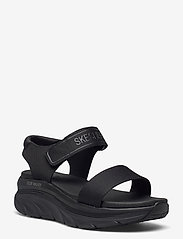 Skechers - Womens Relaxed Fit D'Lux Walker Sandal - New Block - platta sandaler - bbk black - 0
