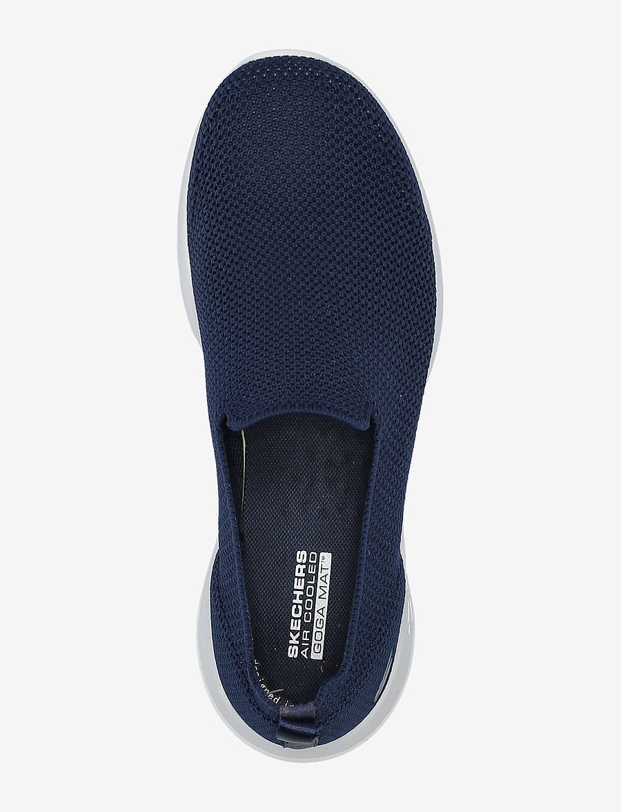 Skechers - GO WALK JOY - slip-on sneakers - nvw navy white - 3
