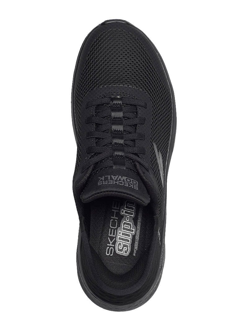 Skechers - GO WALK FLEX - GRAND ENTRY - låga sneakers - bbk black - 3