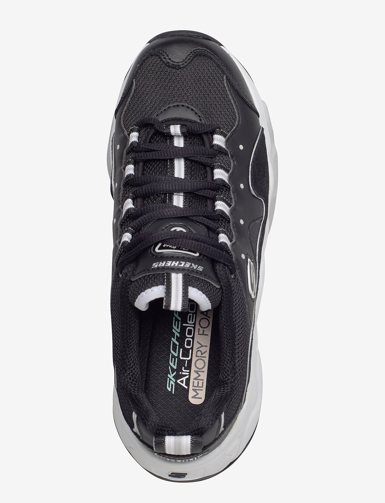 Skechers - Womens D' Lites 3 - Zenway - bkw black white - 3