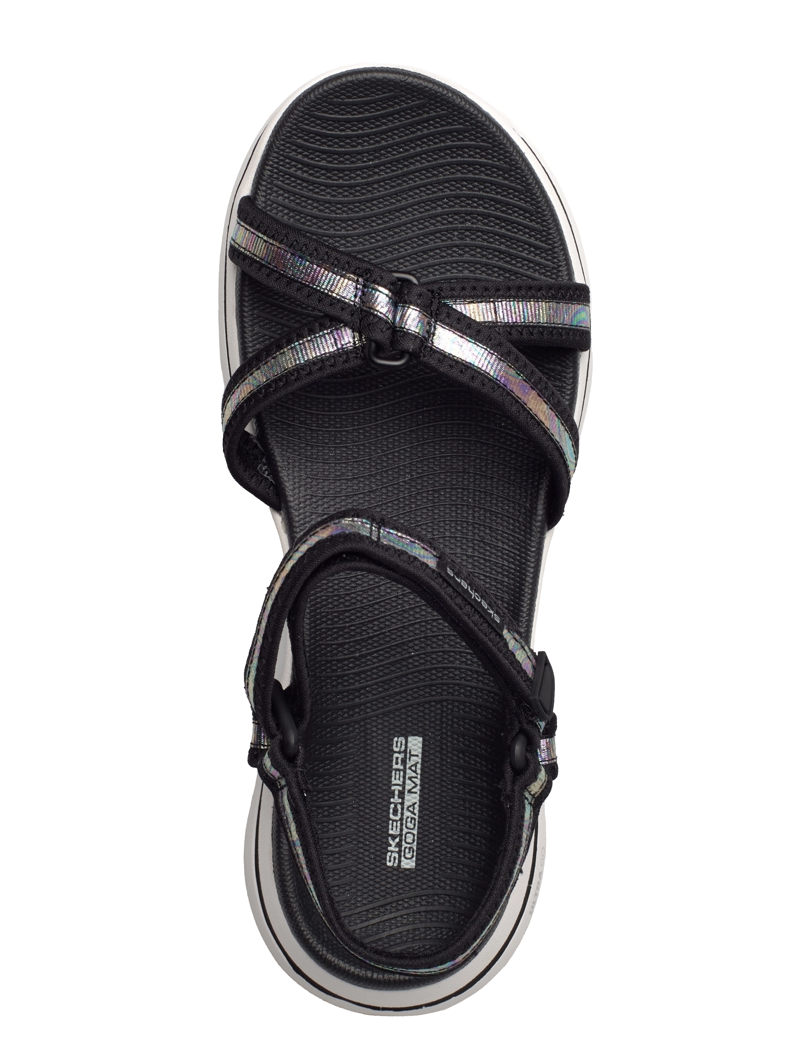 Skechers - Womens Go Walk 5 Sandal - Celestial - bkw black white - 3
