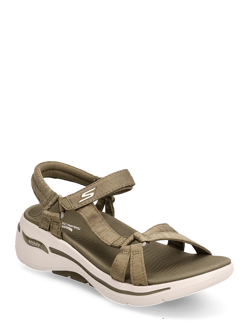 Sandals Skechers Go Walk Olive Sandal Skechers Go Walk Mens Olive