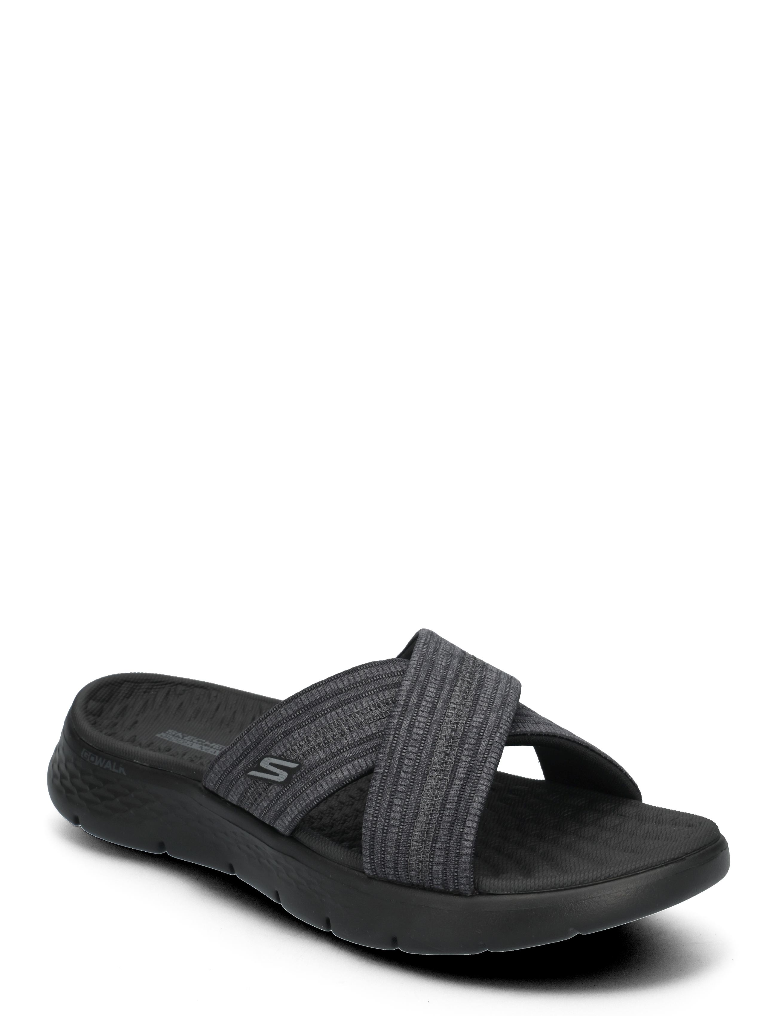 Skechers Go Walk Flex Sandal Impress, 39, Sandals, Schwarz - Flat, Frauen