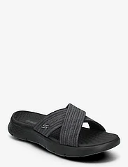 Skechers - Womens Go Walk Flex Sandal - platte sandalen - bkgy black grey - 0