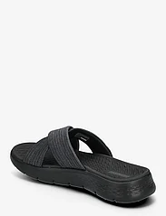 Skechers - Womens Go Walk Flex Sandal - platte sandalen - bkgy black grey - 2