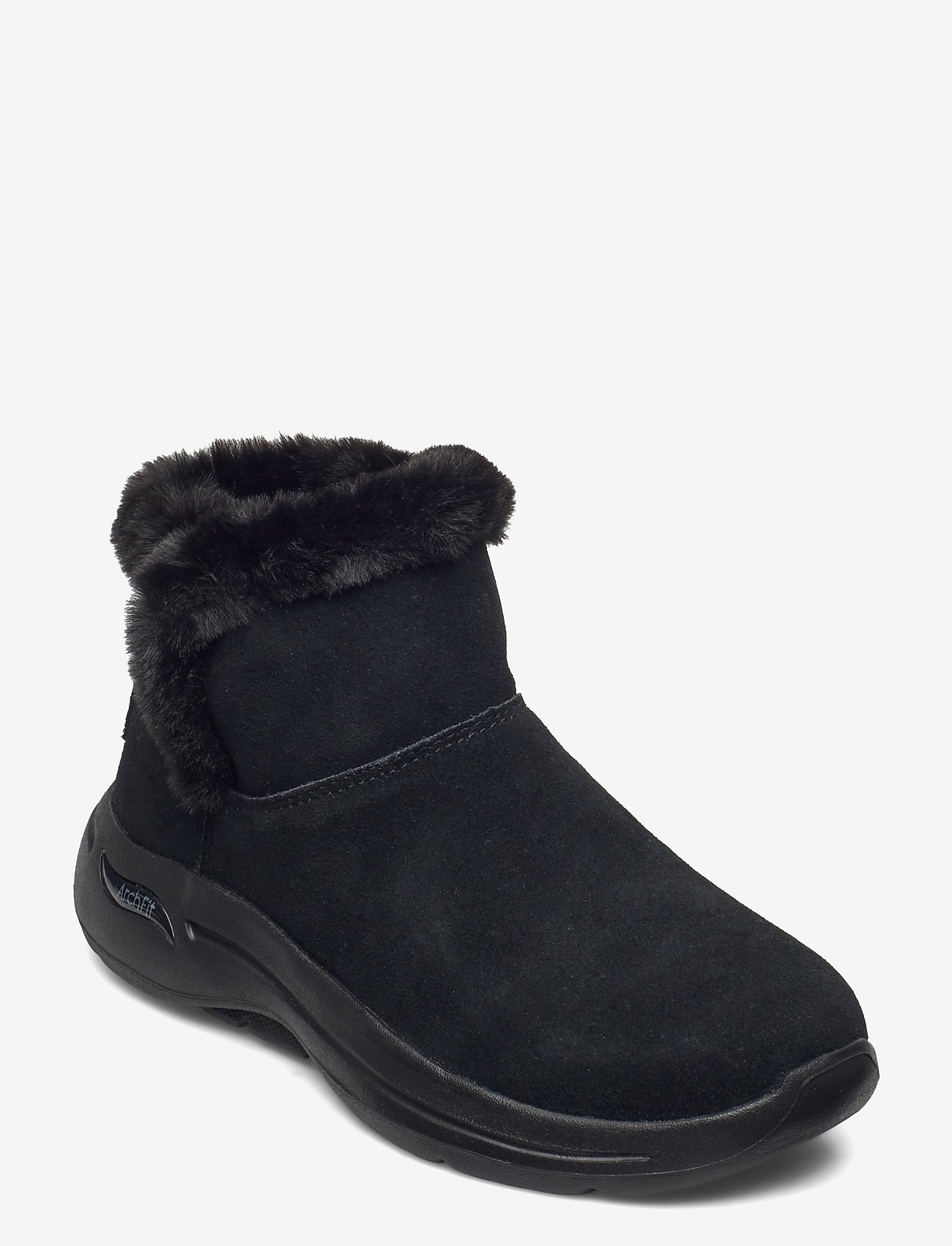 Skechers - Womens GOwalk Arch Fit - Cherish - flat ankle boots - bbk black - 0