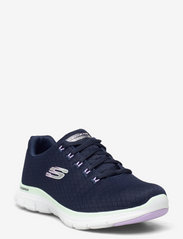 Skechers - Womens Flex Appeal 4.0 - Waterproof - lage sneakers - nvaq navy aqua - 0