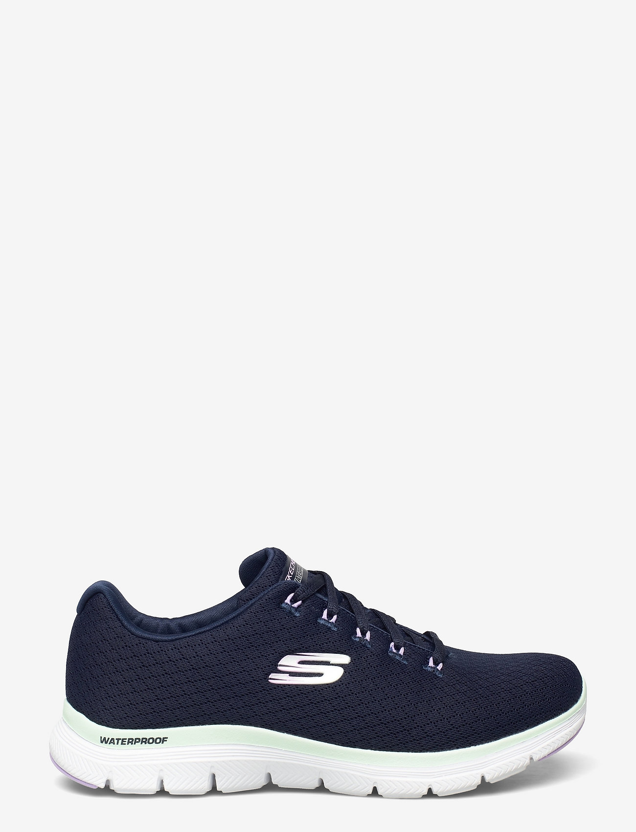 Skechers - Womens Flex Appeal 4.0 - Waterproof - låga sneakers - nvaq navy aqua - 1