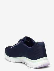 Skechers - Womens Flex Appeal 4.0 - Waterproof - ikdienas apavi ar pazeminātu augšdaļu - nvaq navy aqua - 2