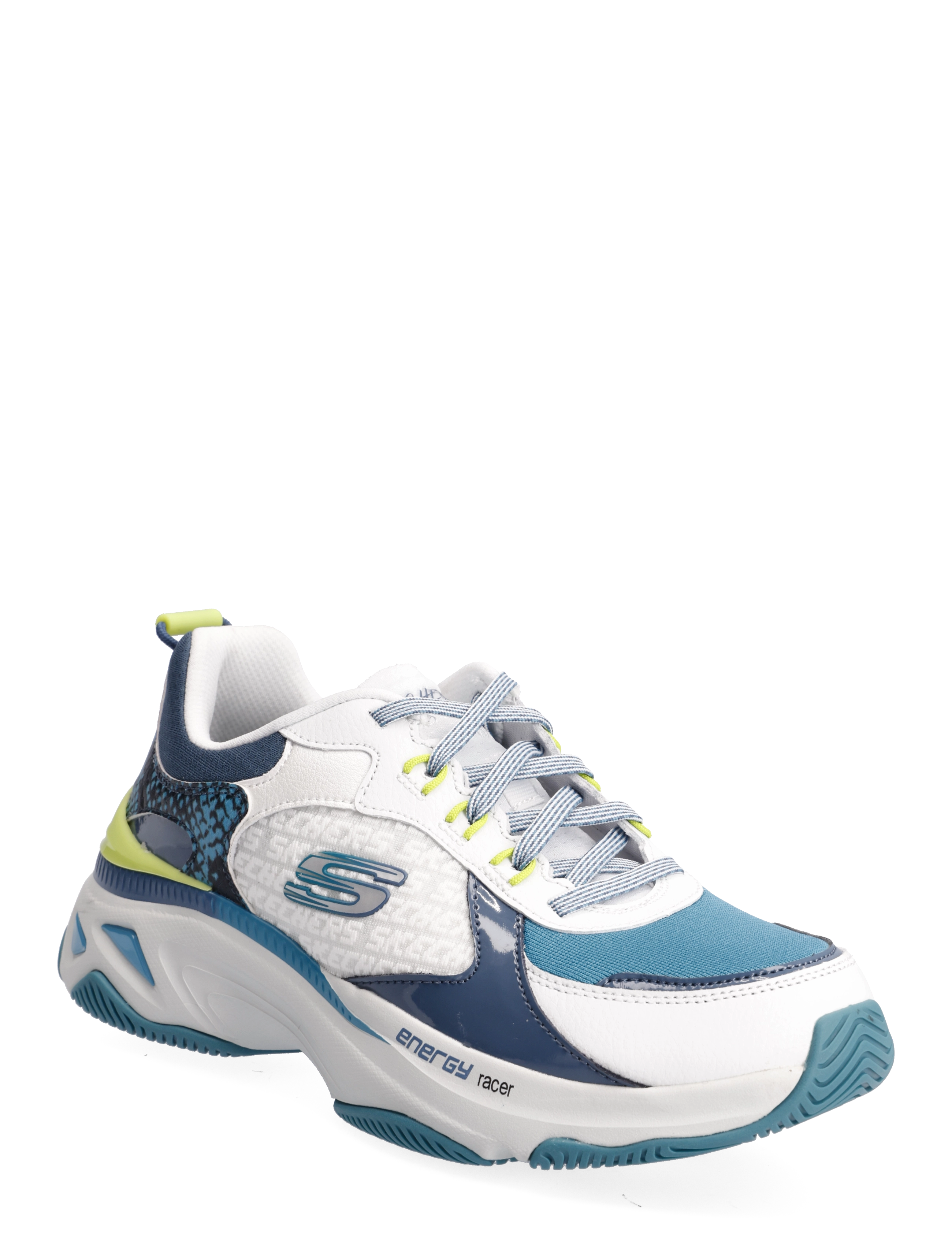 Skechers - Womens Energy Racer - Oh So Cool - wtql white turquoise lime - 0