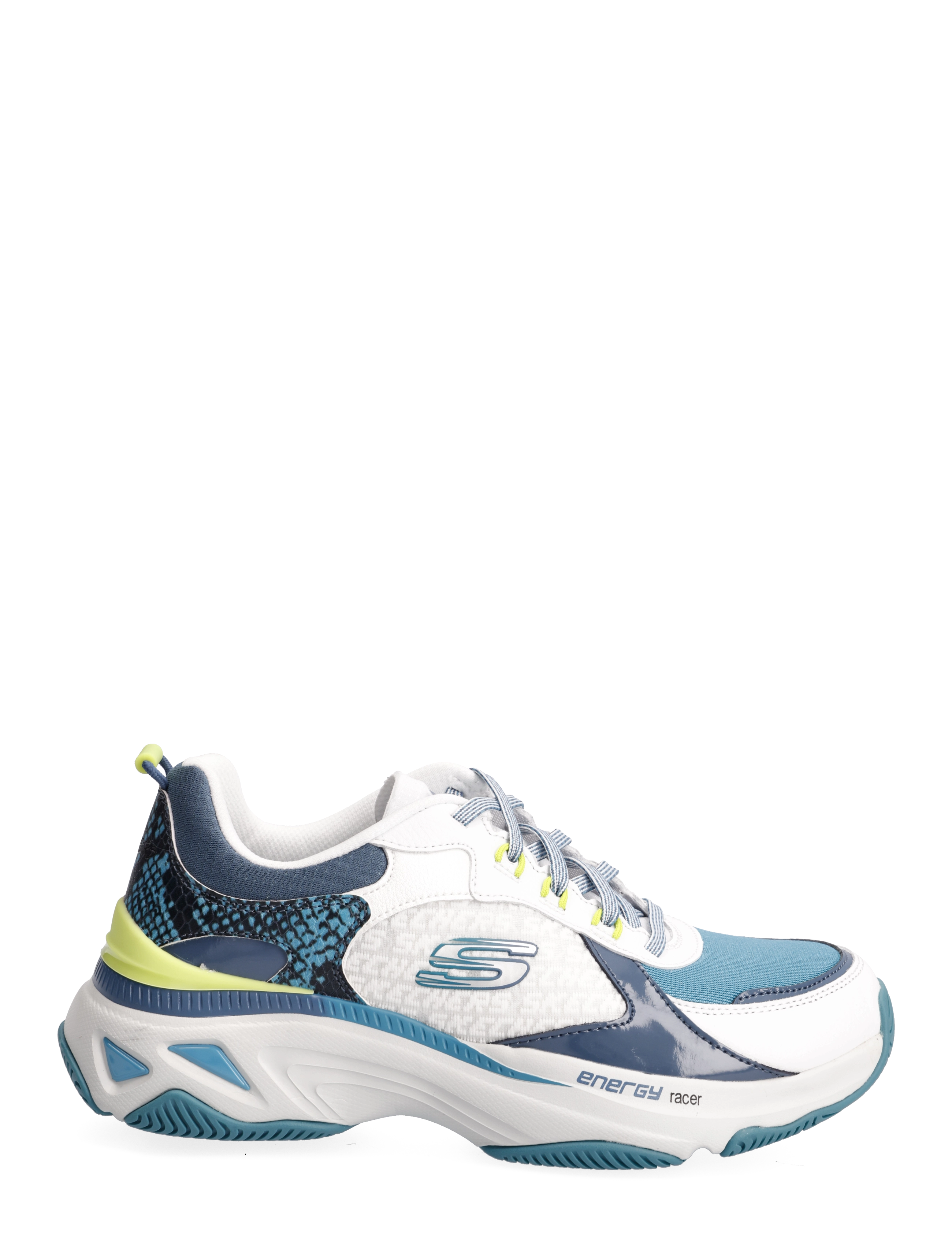 Skechers - Womens Energy Racer - Oh So Cool - wtql white turquoise lime - 1