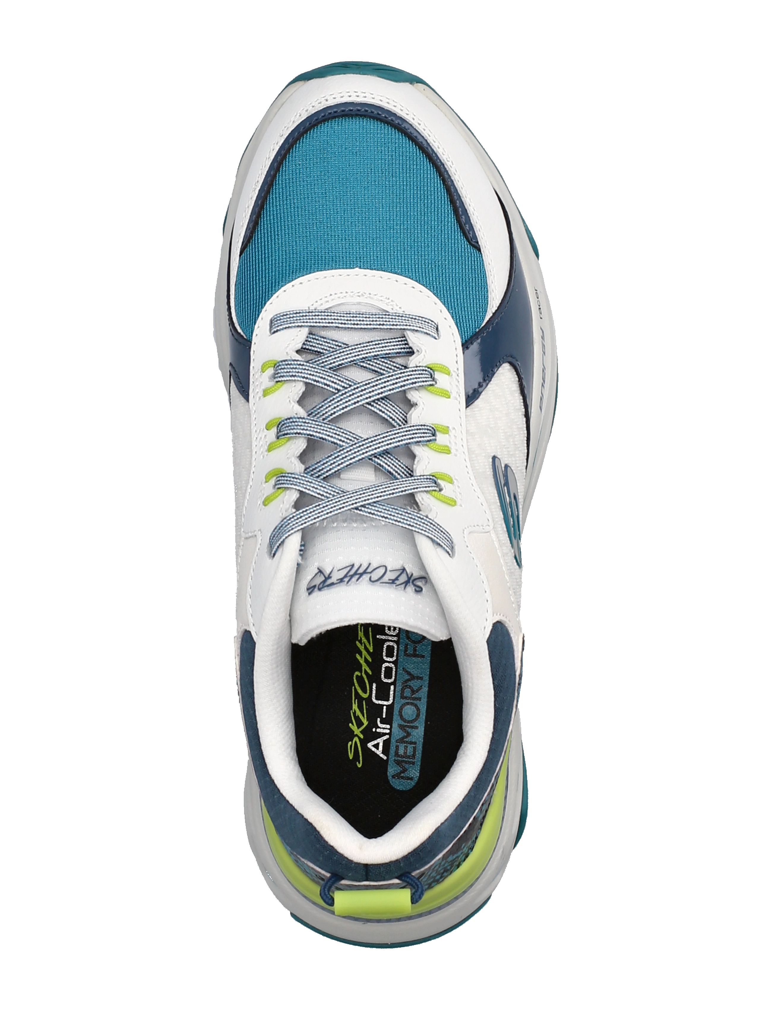Skechers - Womens Energy Racer - Oh So Cool - wtql white turquoise lime - 3