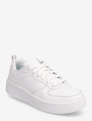 Skechers - Womens Sport Court 92 - Illustrious - sportiska stila apavi ar pazeminātu potītes daļu - wht white - 0