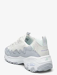 Skechers - Womens D'Lites - chunky sneakers - wpw white periwinkle - 2