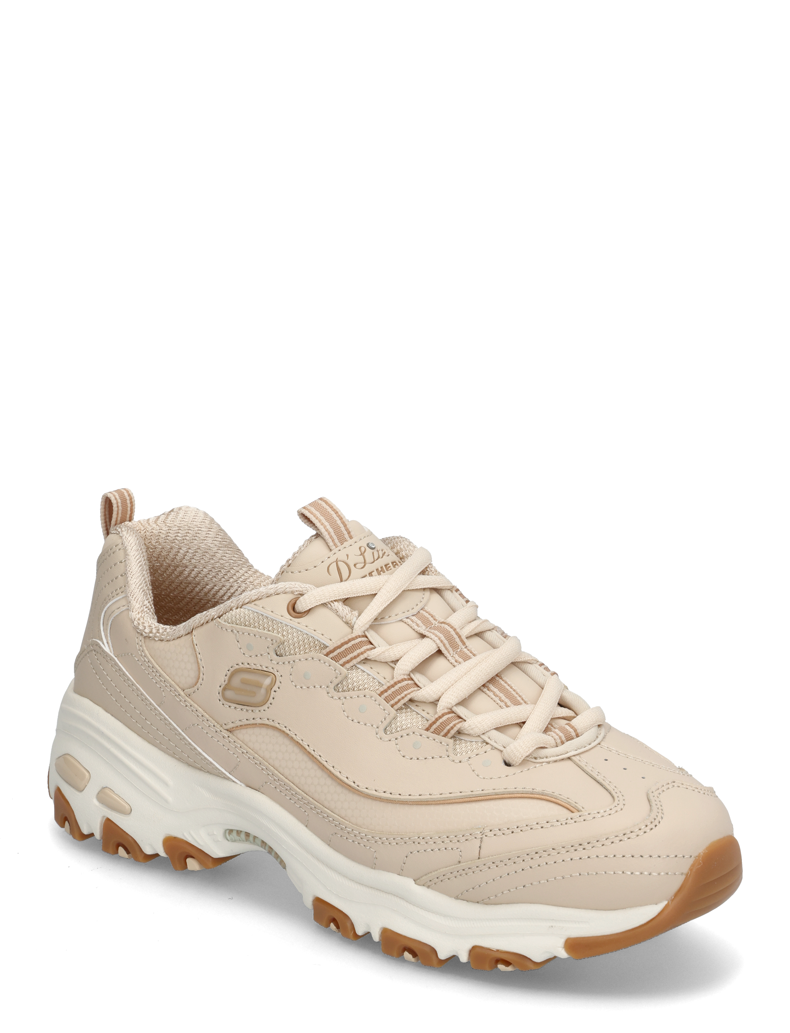 Skechers D Lites-Good Neutral, 36, Beige, Sneakers > Sneakers Med Lav Top, Dame