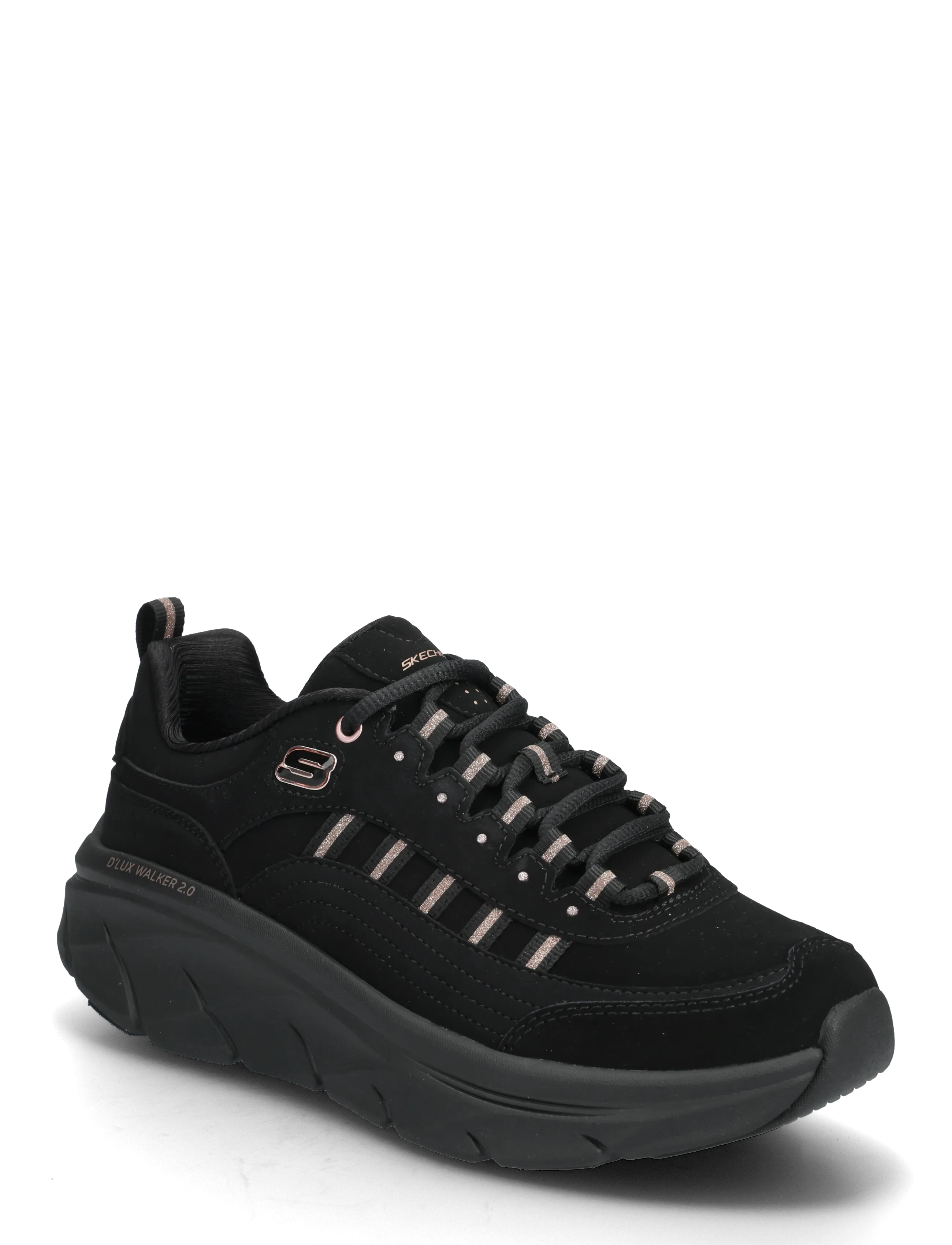 Skechers D'LUX WALKER 2.0-GOLDEN STEP - Shoes - BKRG / black