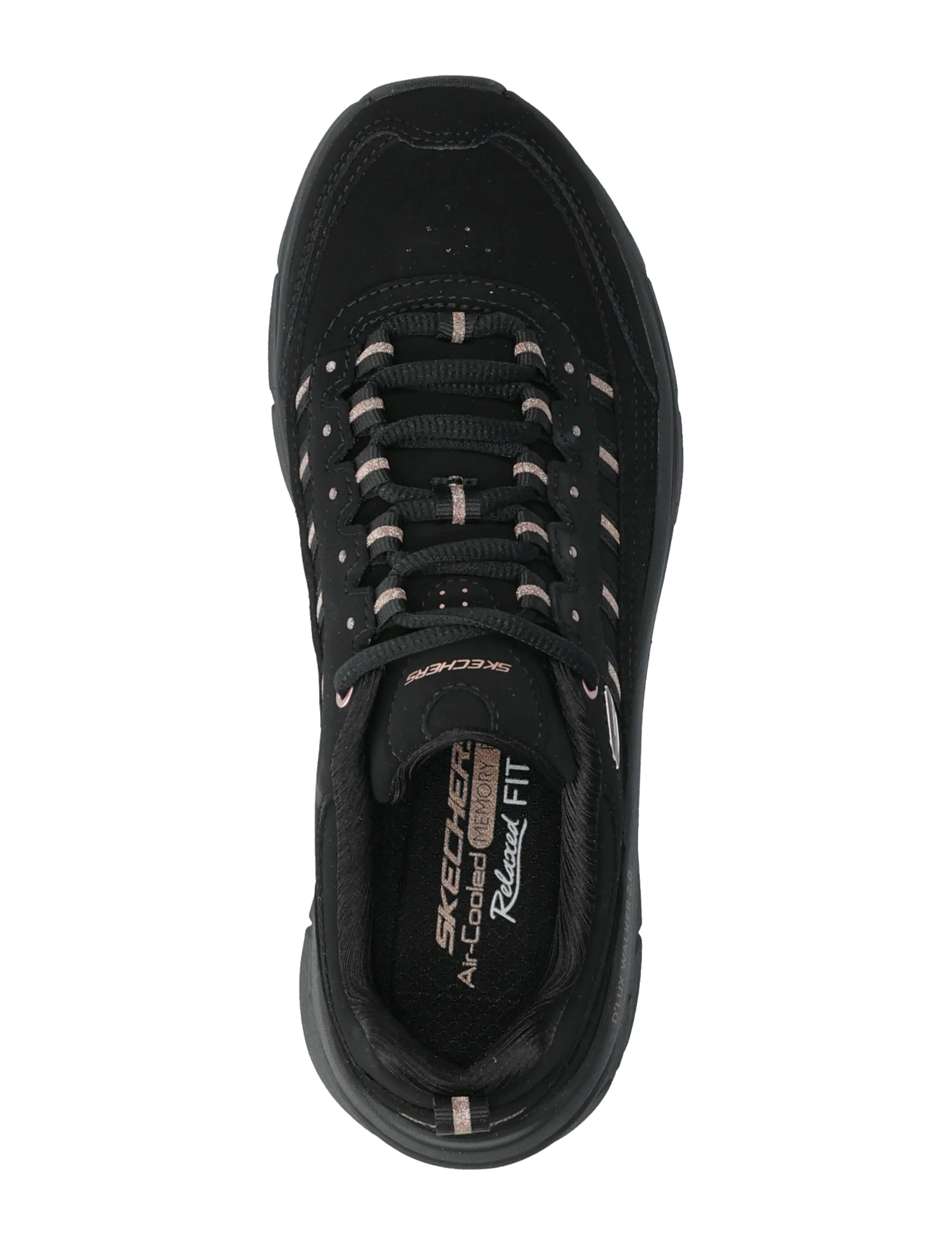 Skechers - D'LUX WALKER 2.0-GOLDEN STEP - chunky sneakers - bkrg - 3