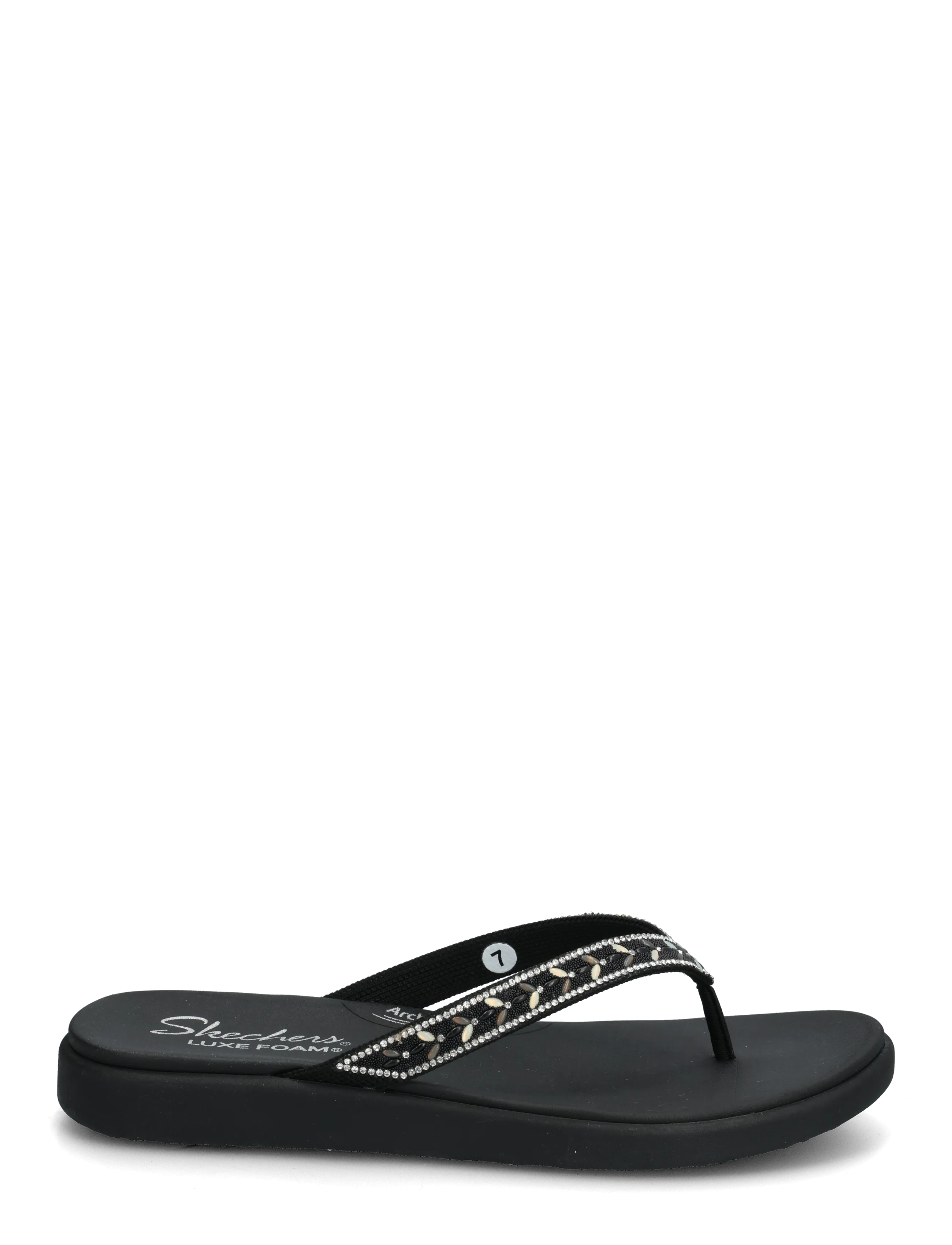 Skechers - MEDITATION LUXE - CLASSIC ROM - flip flops - blk - 1
