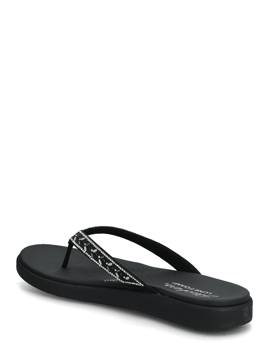 Skechers - MEDITATION LUXE - CLASSIC ROM - flip flop iešļūcenes - blk - 2