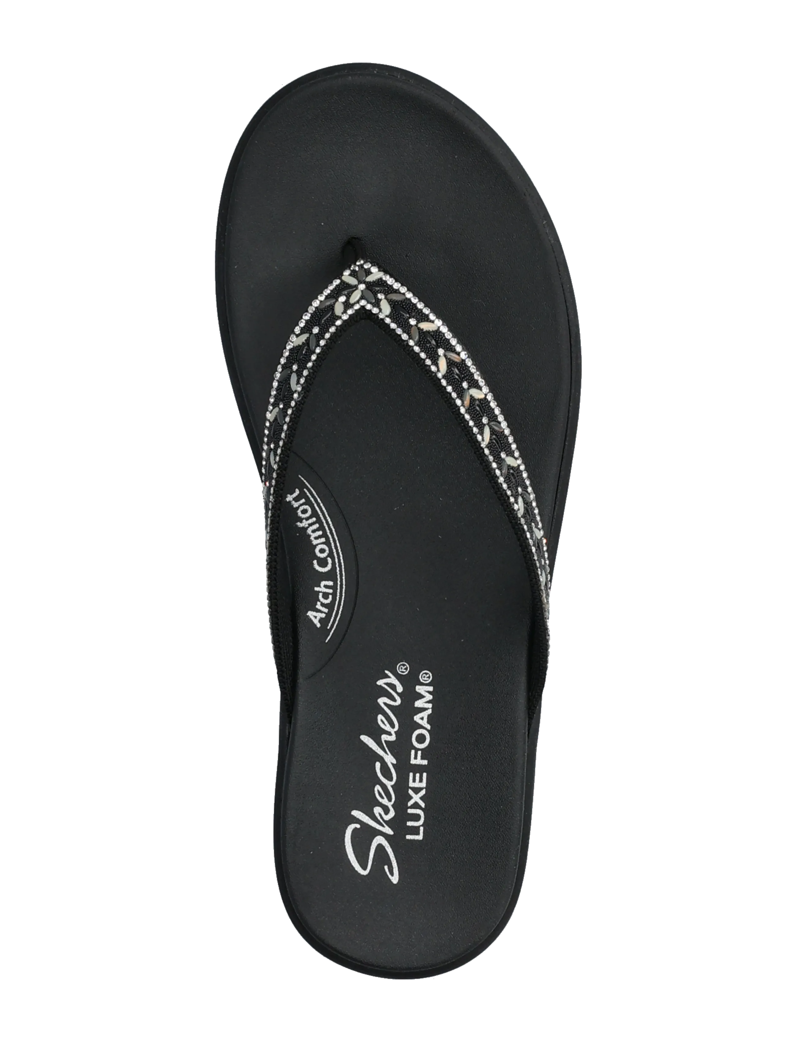 Skechers - MEDITATION LUXE - CLASSIC ROM - flip flops - blk - 3